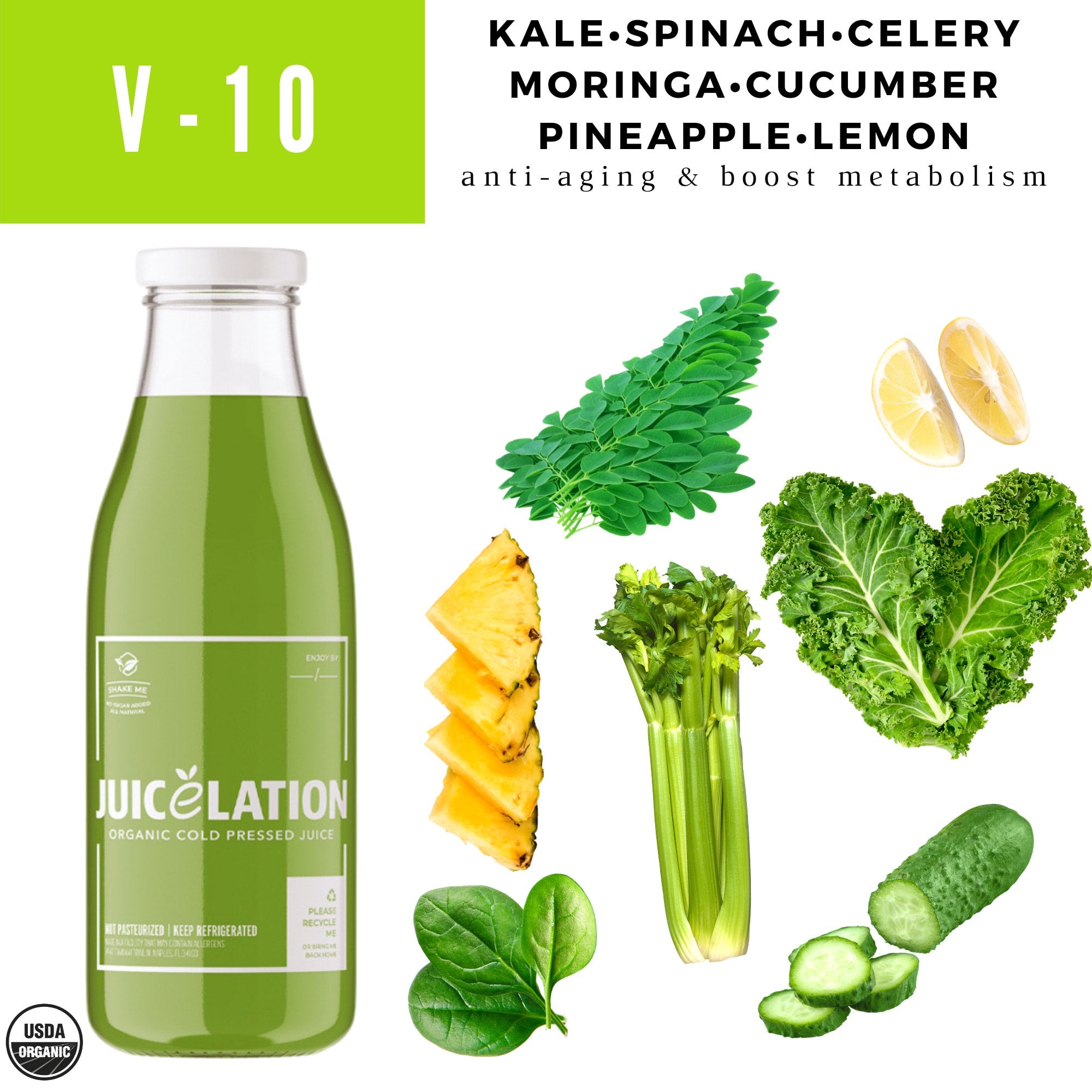 Pineapple Green Juice Celery Jumex 100 Natural Green Juice Blend